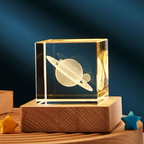 3D Crystal Cube LED Night Lamp
