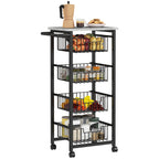 4-Basket Kitchen Storage Trolley