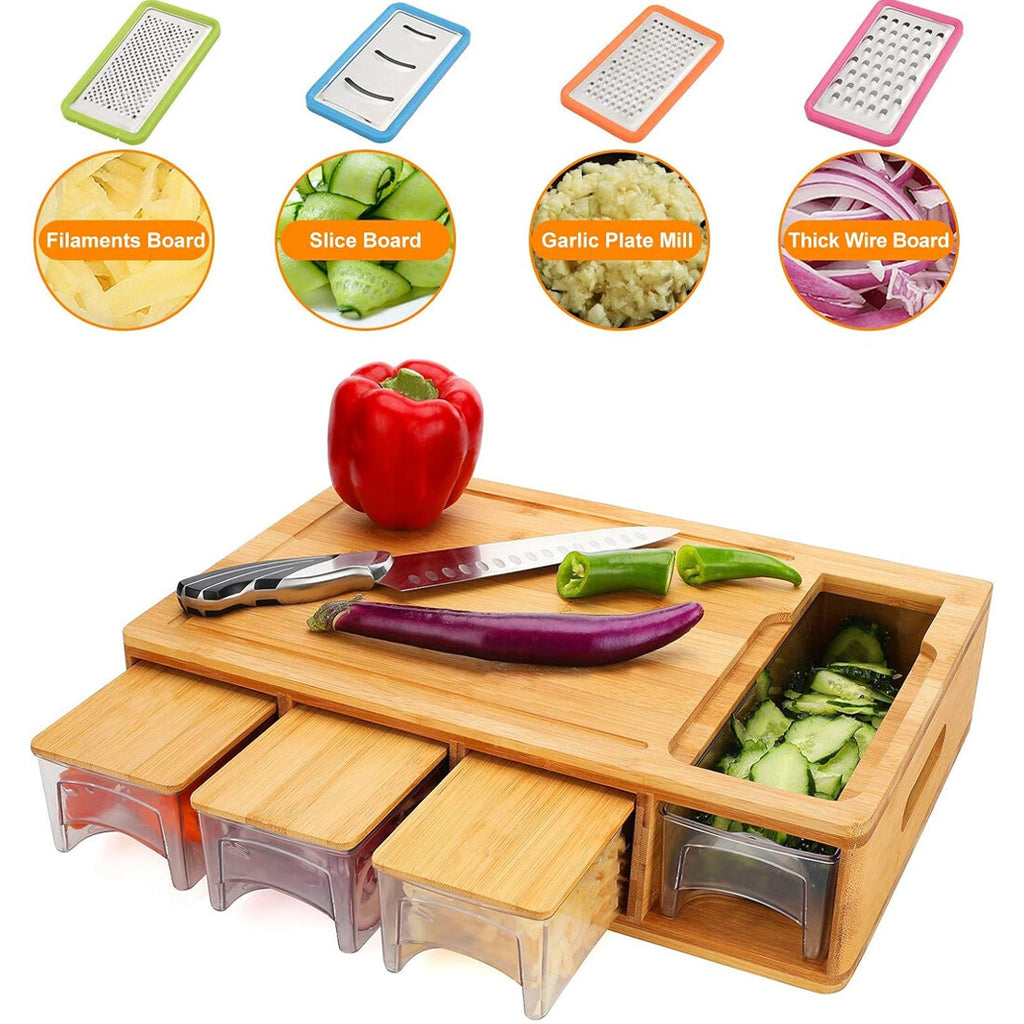 Bamboo Chopping Board Set