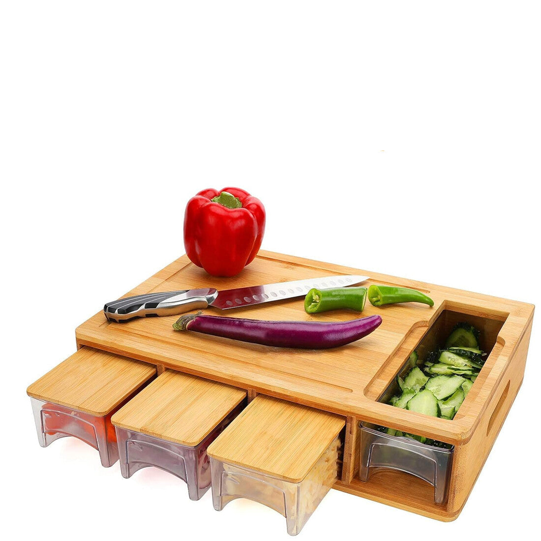 Bamboo Chopping Board Set