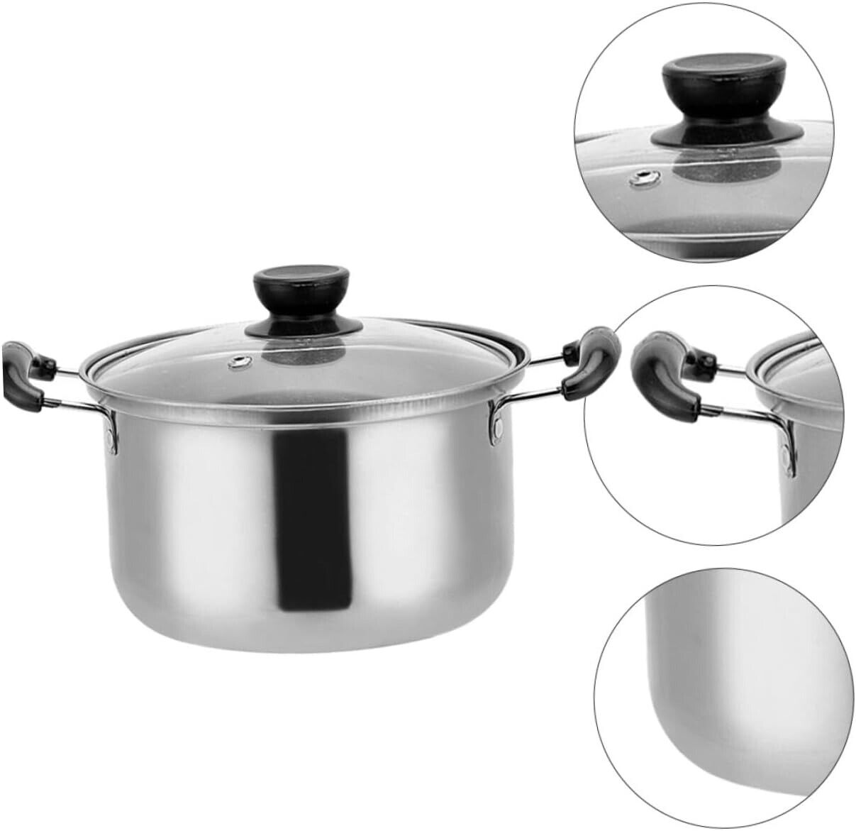 5-Piece Stainless Steel Pot Set
