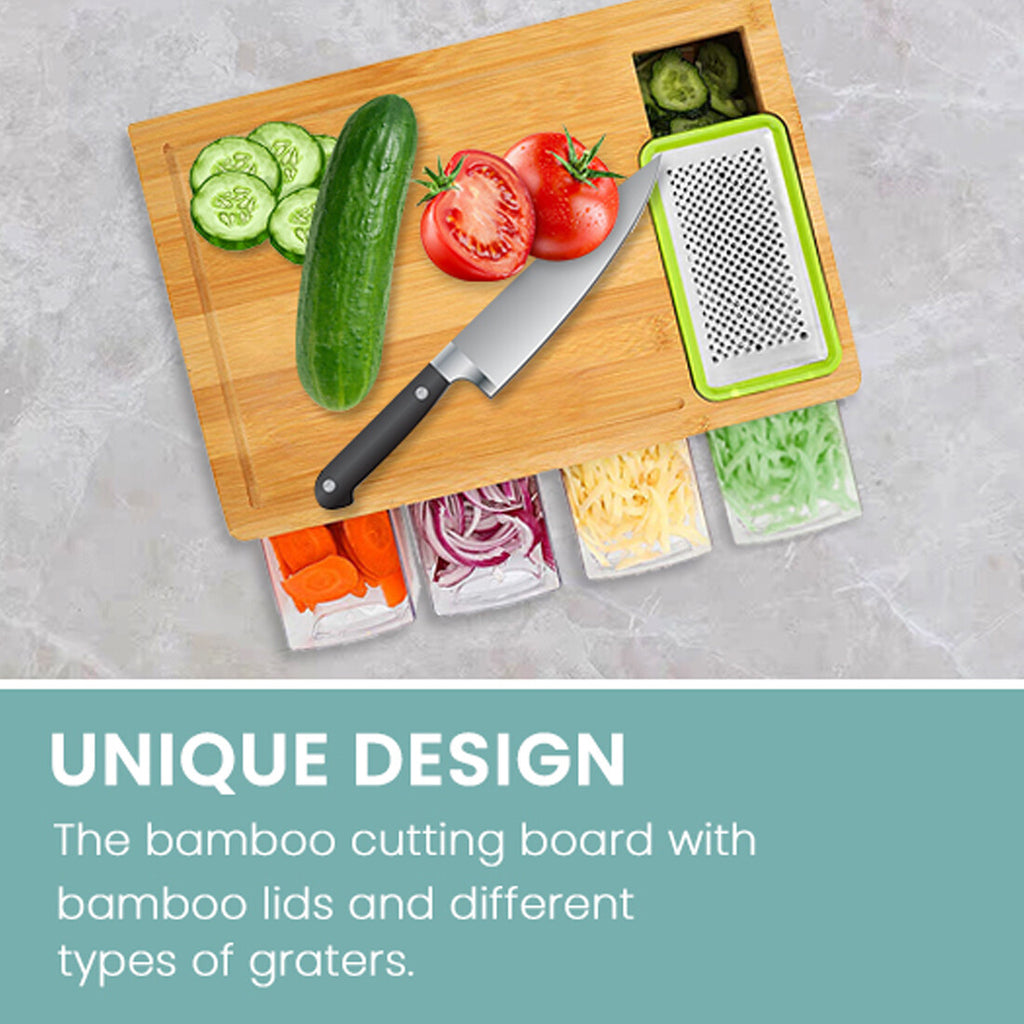 Bamboo Chopping Board Set