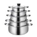 5-Piece Stainless Steel Pot Set